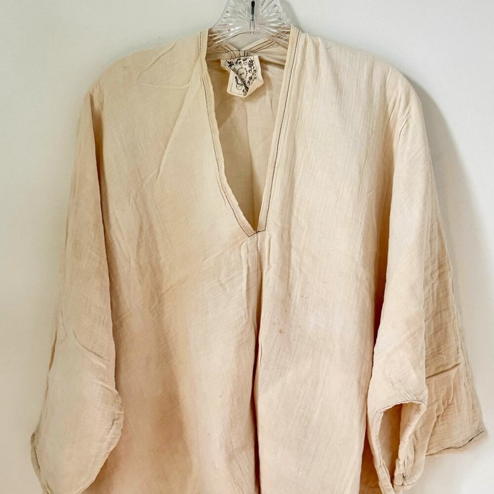 Miranda Bennett Studio Muse Top in Bubble Gauze Off-White